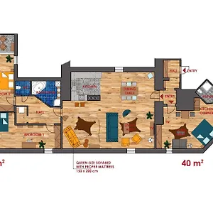Bohemian Chic 2 Bedroom 2 Bathroom Loft With Hanging Chair Prague